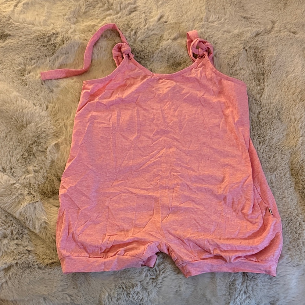 Pink Sleeveless Romper